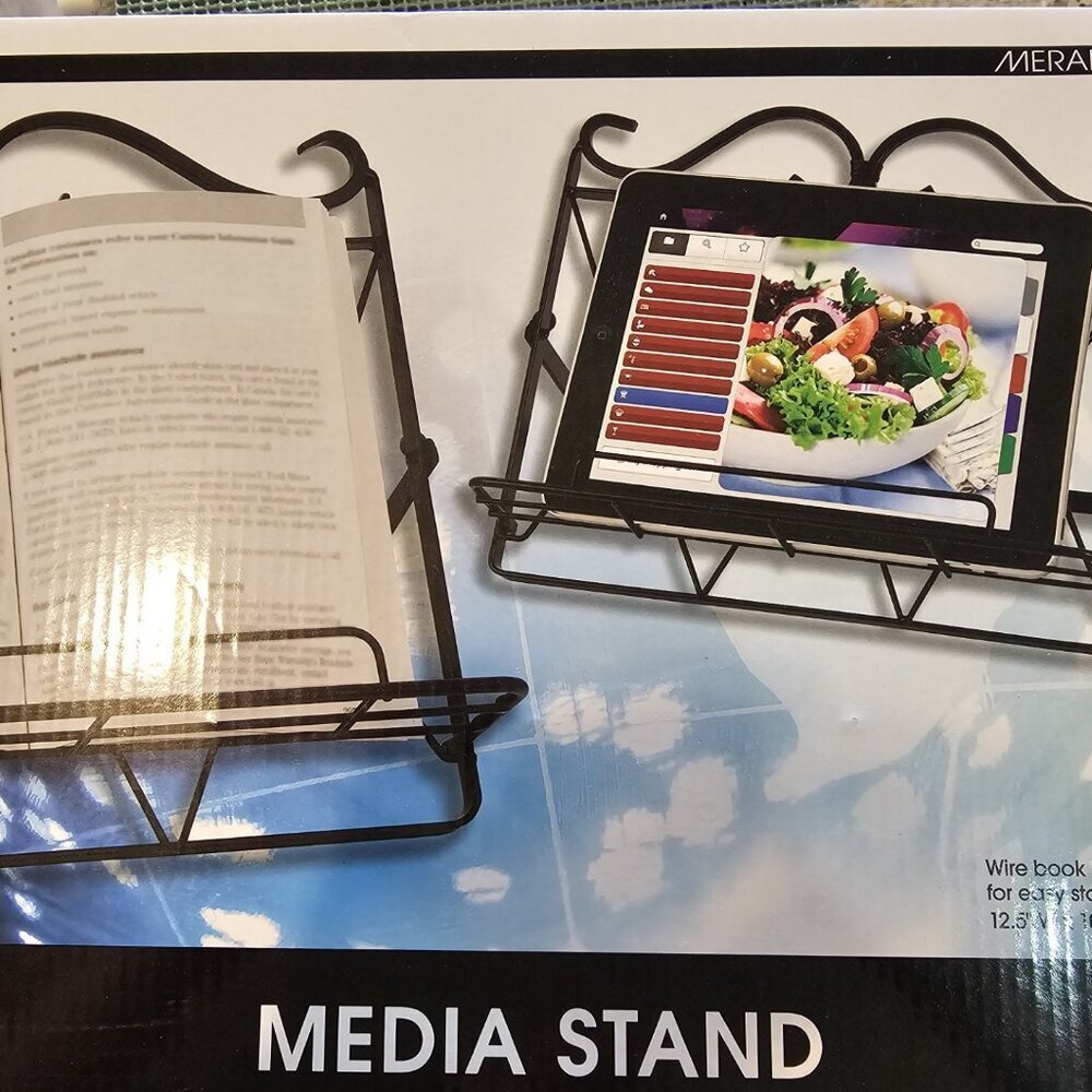 Metal Black Foldable Book Holder Stand (Metal-39-M-7)